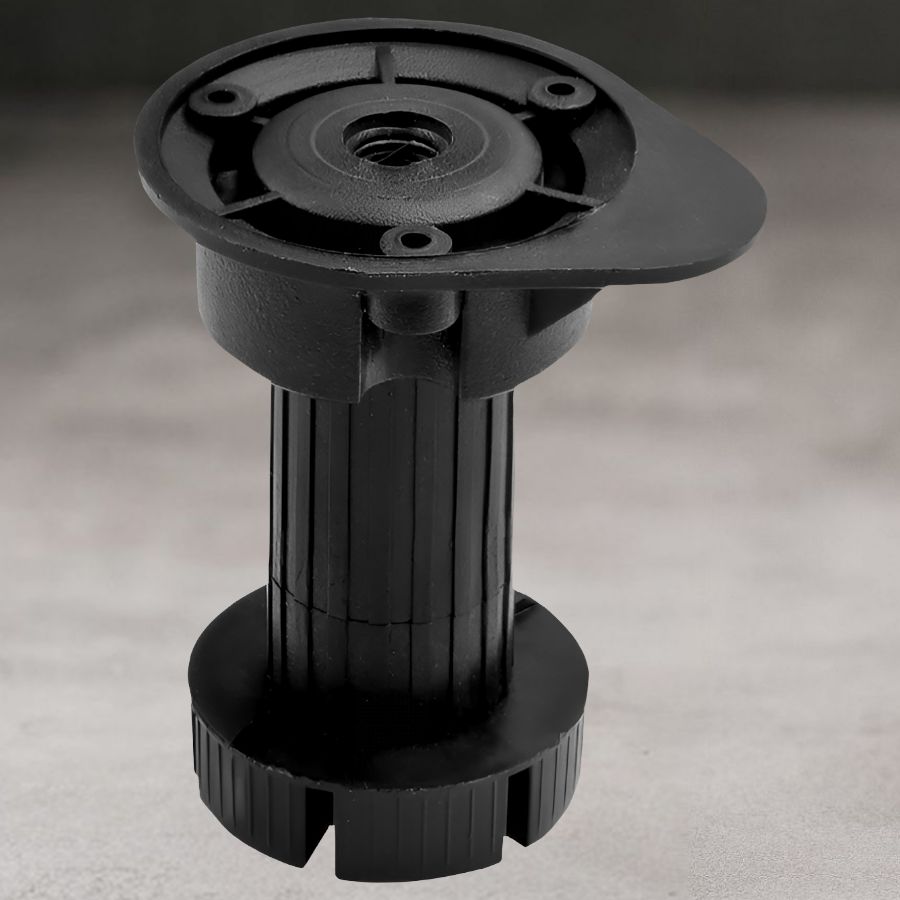 фото Опора кухонная 95-125мм, разборная, черная (без винта и клипсы)