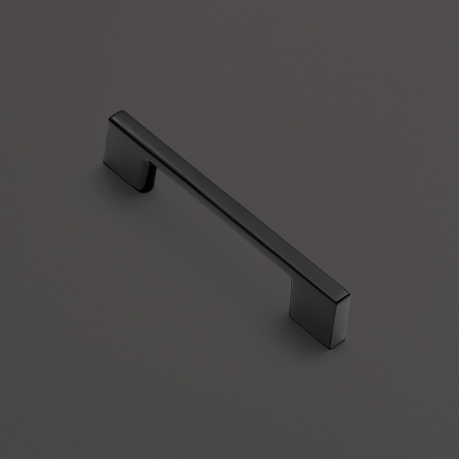 фото Ручка-скоба СИРИУС, 96 мм, черный матовый