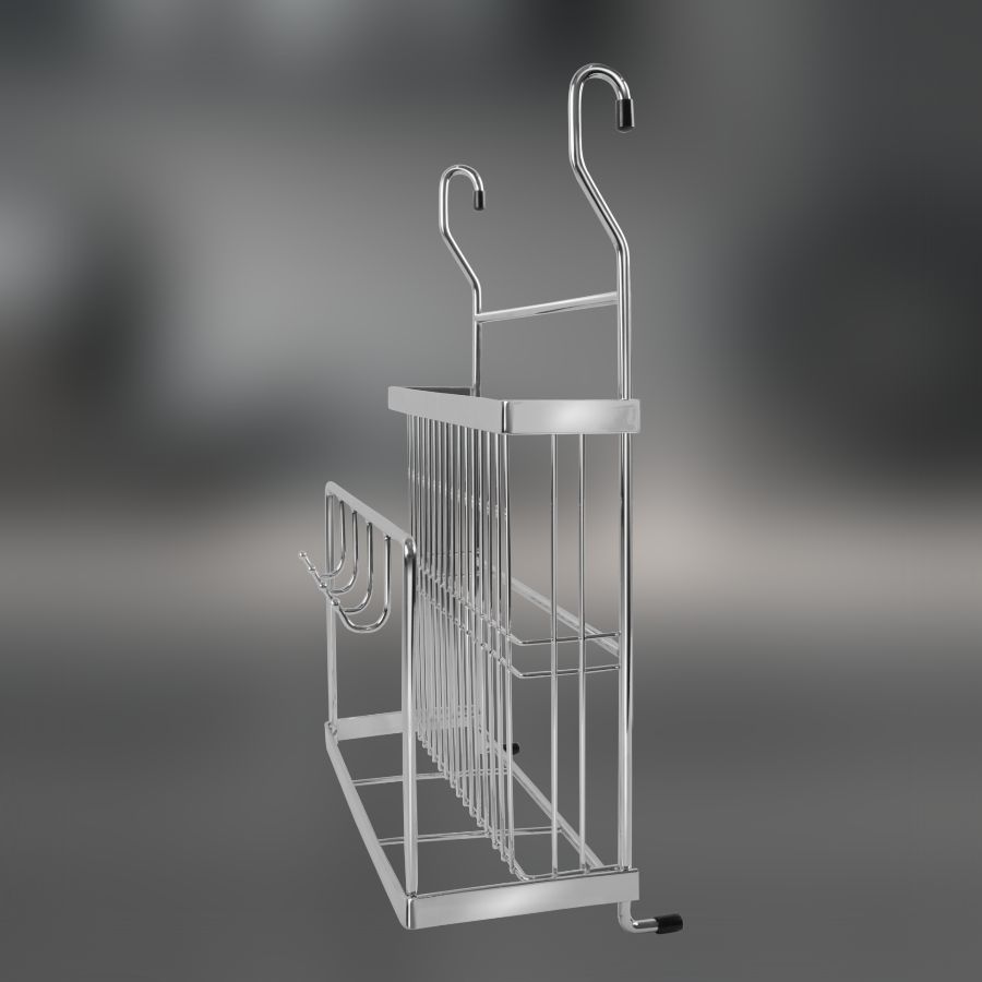 фото Полка для ножей и разделочной доски CWJ302B ALBA 250х160х390мм