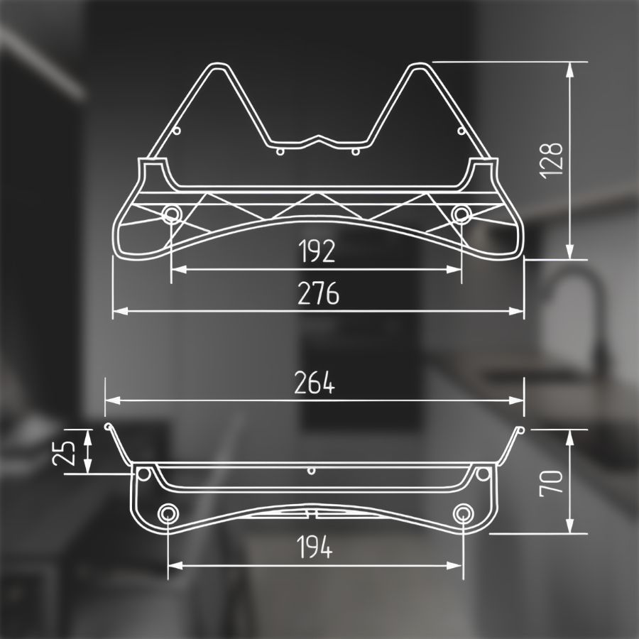 фото Посудосушитель Var3 в шкаф 450 мм