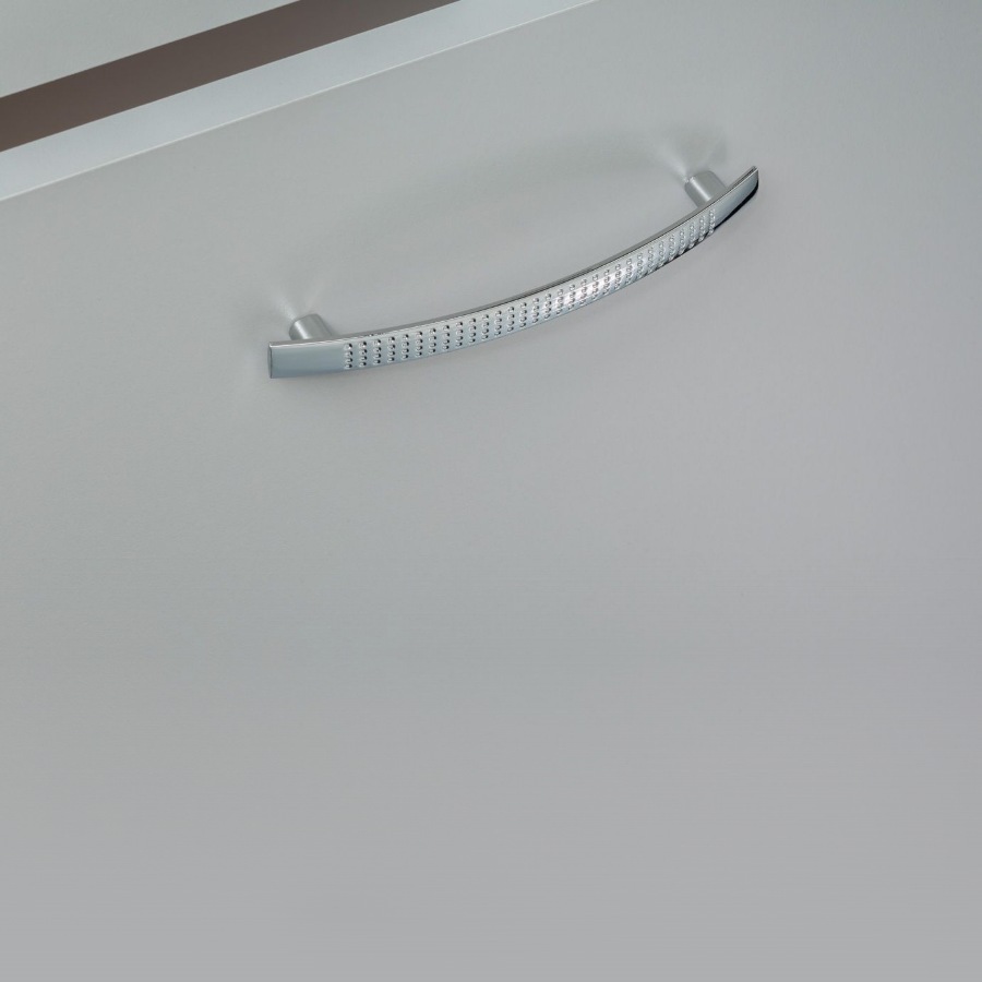 фото Ручка-скоба АЛЬНАИР, 128 мм, хром глянцевый