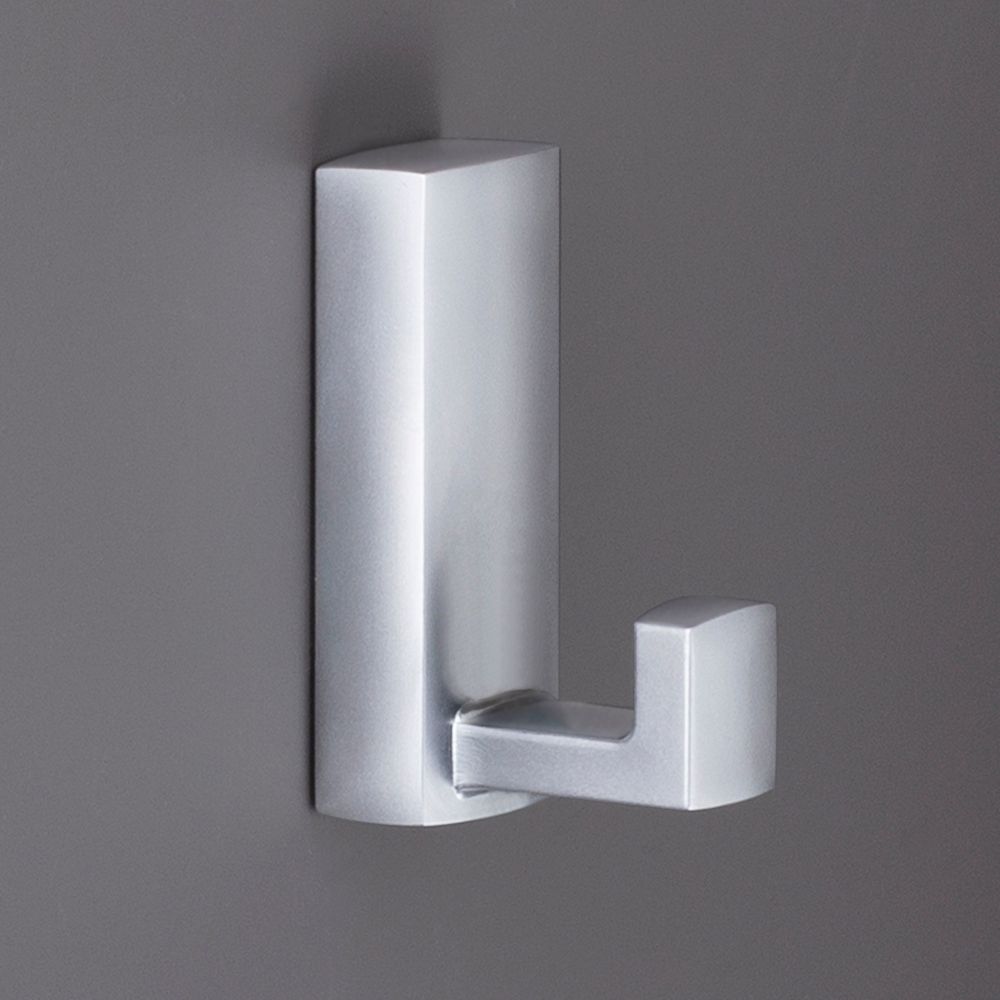 фото Крючок ОДИН однорожковый, хром матовый