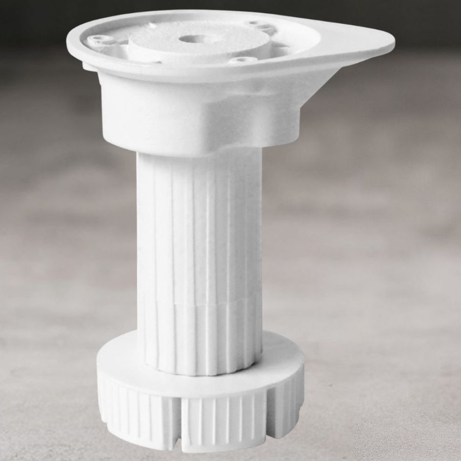 фото Опора кухонная 95-125мм, разборная, белая (без винта и клипсы)