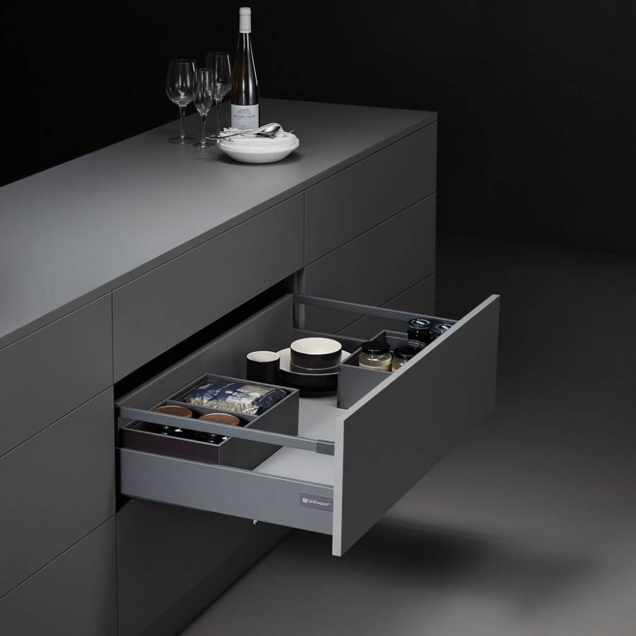 фото Комплект выдвижного ящика Unihopper Magic Box, 80*450 мм, с доводчиком, графит