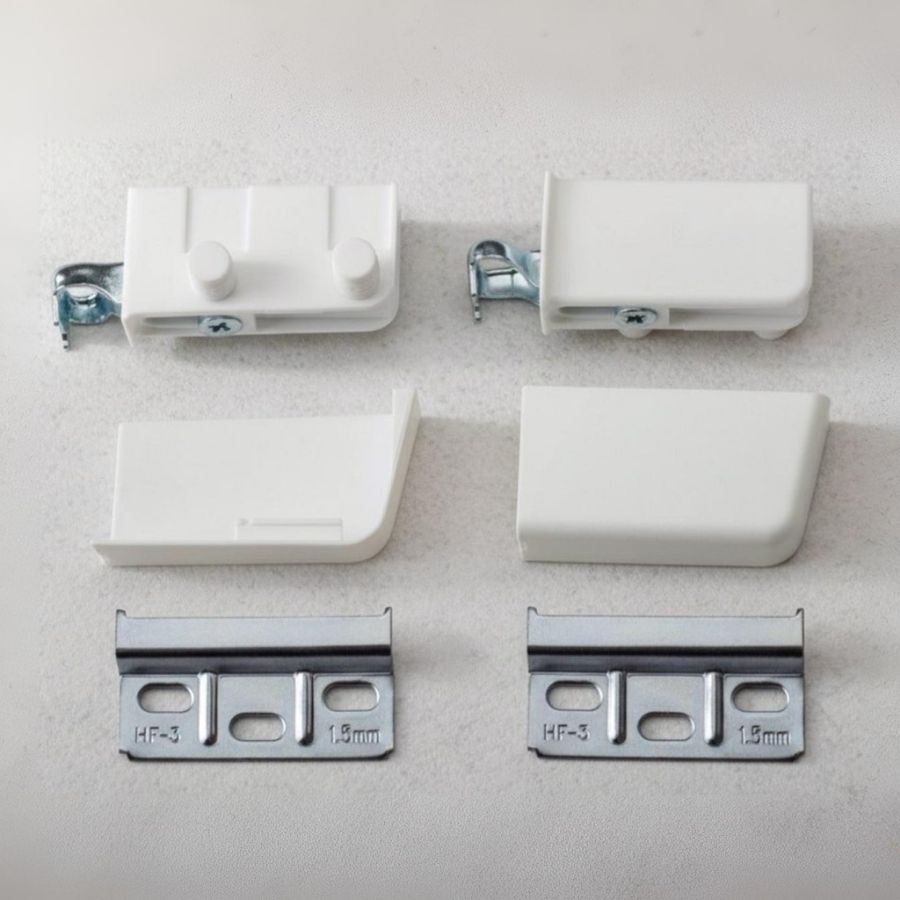 фото Подвеска на футорках регулируемая белая с крышкой