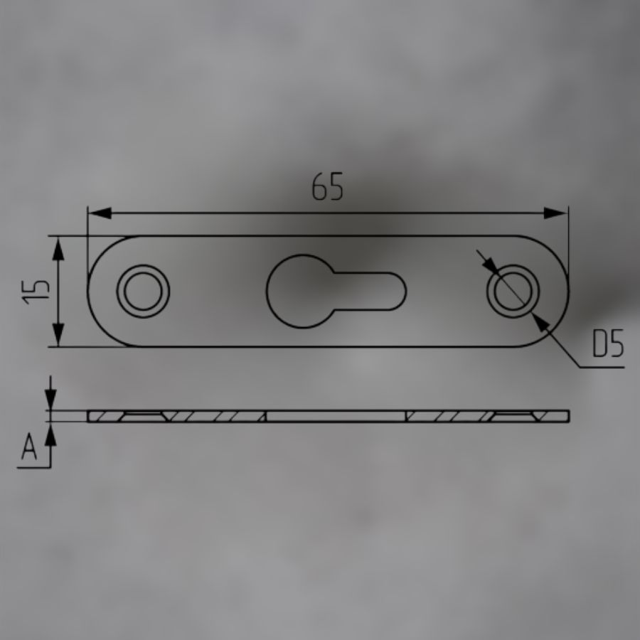 фото Подвеска 2 шурупа прорезь посередине 1,4