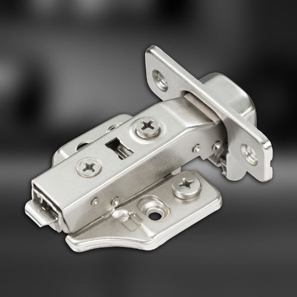 фото Петля накладная MF Prima Top 3D, 45 мм, Clip-on, с доводчиком, мягкий ход, никель, в сборе, H=2