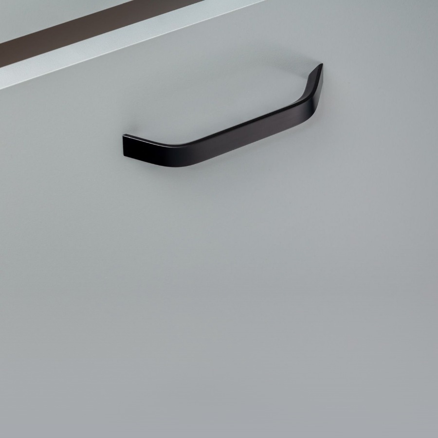 фото Ручка-скоба ДИОНИС, 128 мм, черный матовый