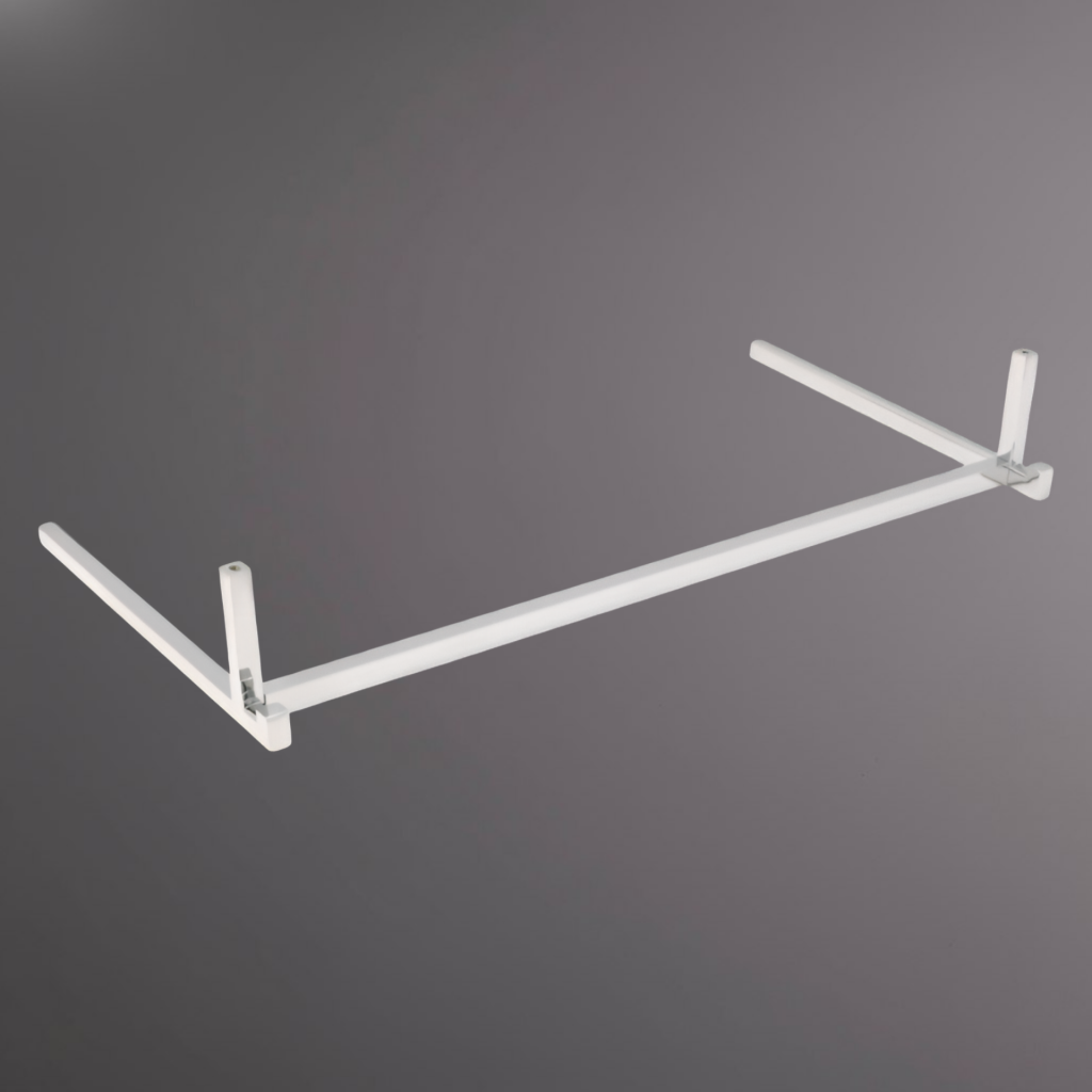 фото Вешалка П-образная для установки под полку, хром