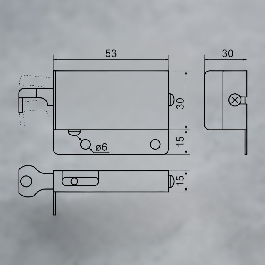 фото Подвеска регулируемая тип IX сталь, правая, Польша