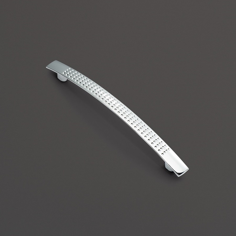 фото Ручка-скоба АЛЬНАИР, 128 мм, хром глянцевый