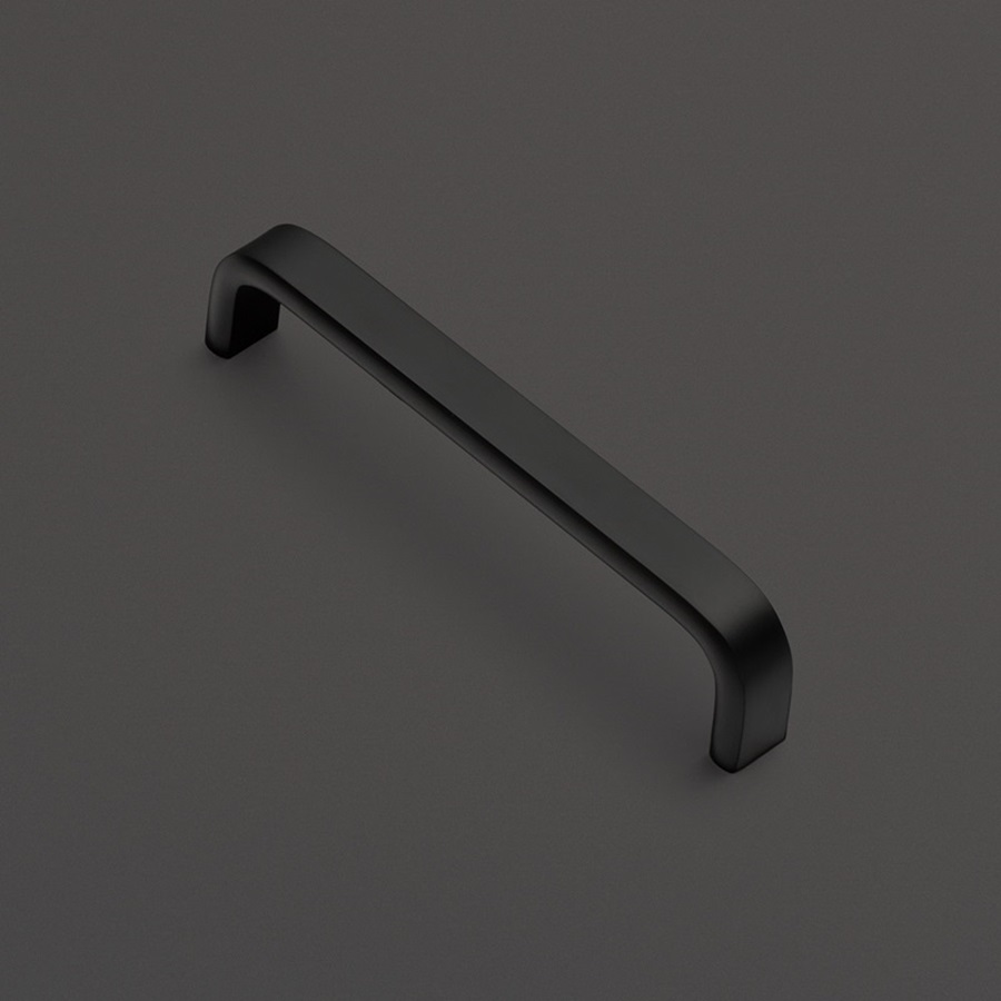 фото Ручка-скоба РИГЕЛЬ, 128 мм, черный матовый