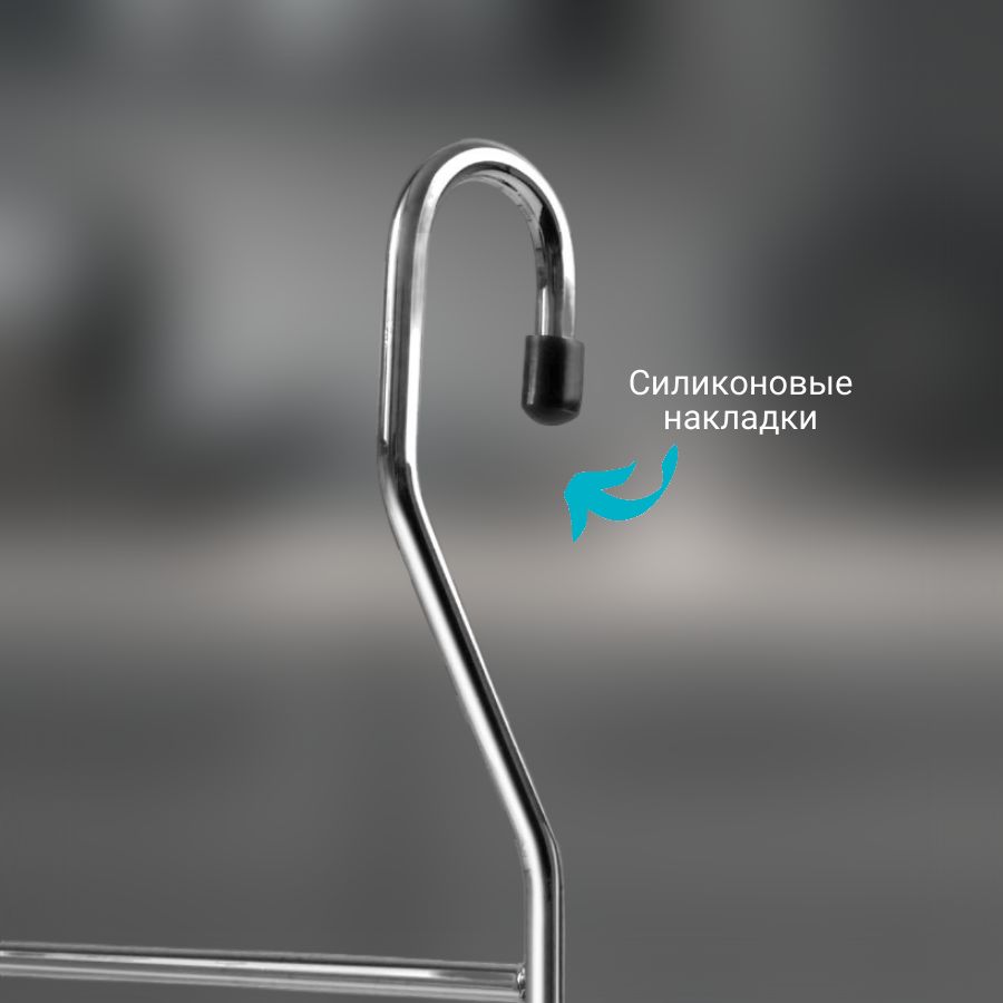 фото Полка одинарная с крючками CWJ221-3 ALBA 271х262х143 мм