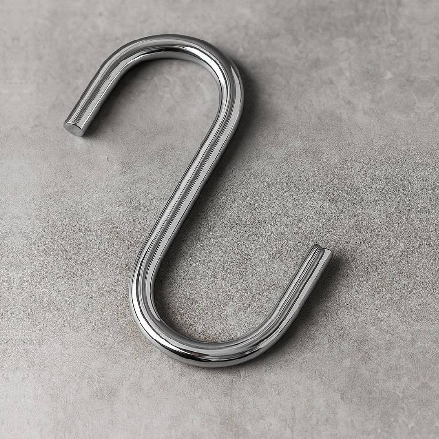 фото Крючок для рейлинга одинарный хром