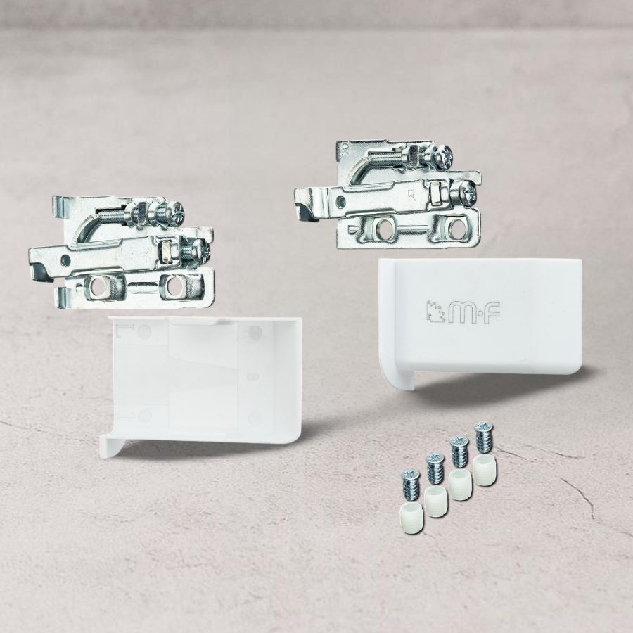 фото Комплект подвески кухонной стальной с белой заглушкой до 80 кг