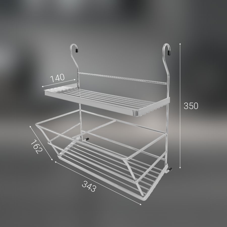 фото Полка двойная CWJ218 ALBA 355x215x395мм