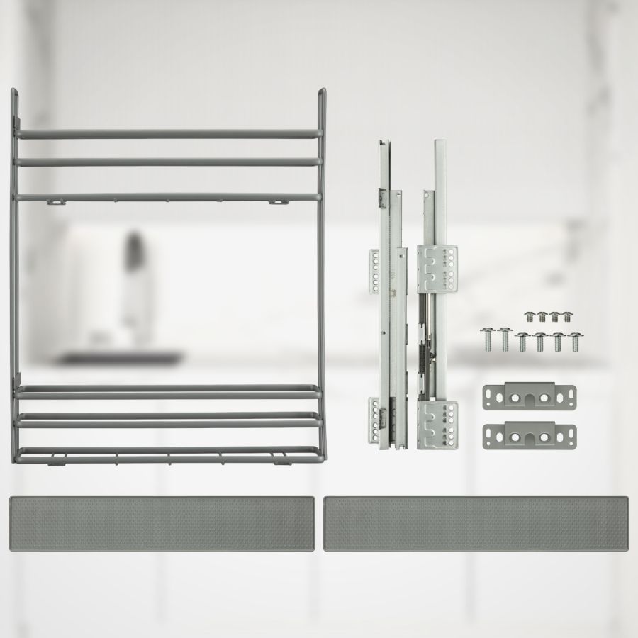 фото Выдвижная корзина VESPLINE двухуровневая в нижнюю базу 150 мм с доводчиком