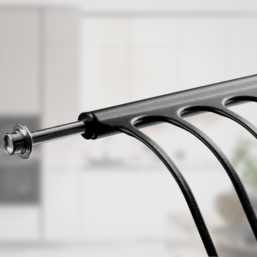 фото Посудосушитель черный из нержавеющей стали в шкаф 400 мм