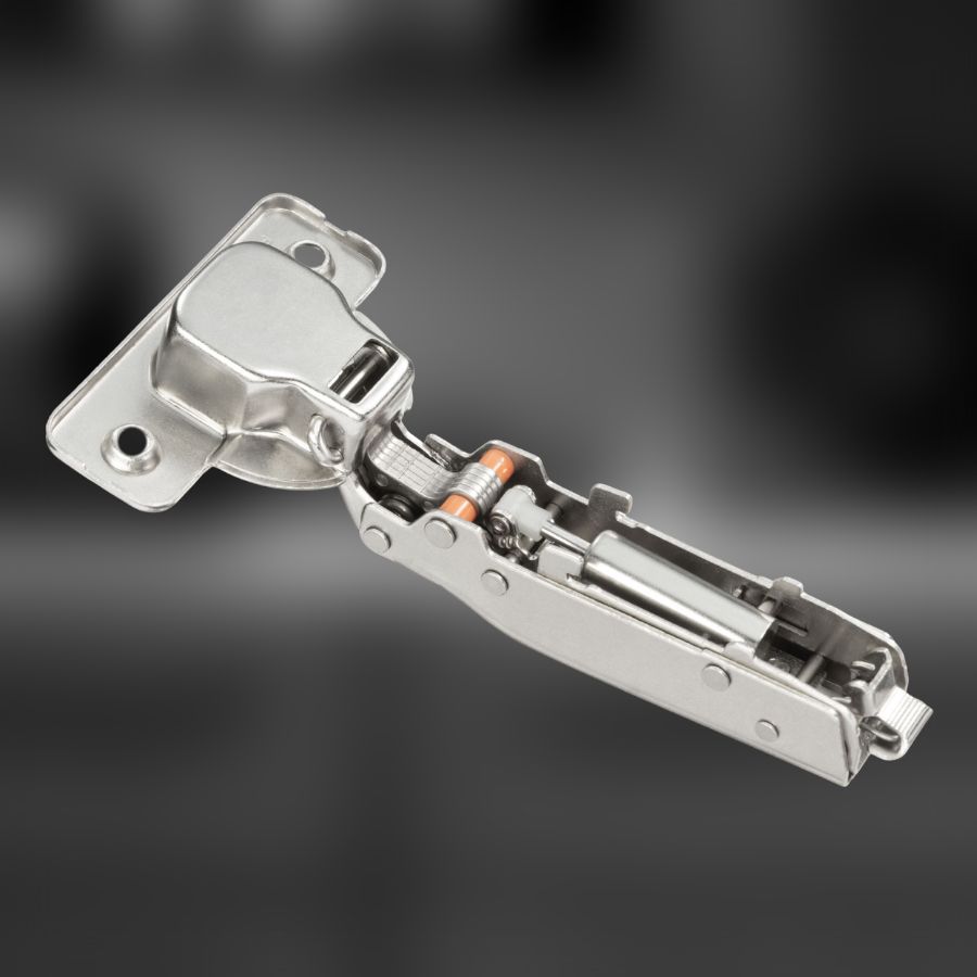 фото Петля накладная MF Прима Топ (Prima Top), с трехмерной регулировкой, 45 мм, быстросъемная, с доводчиком