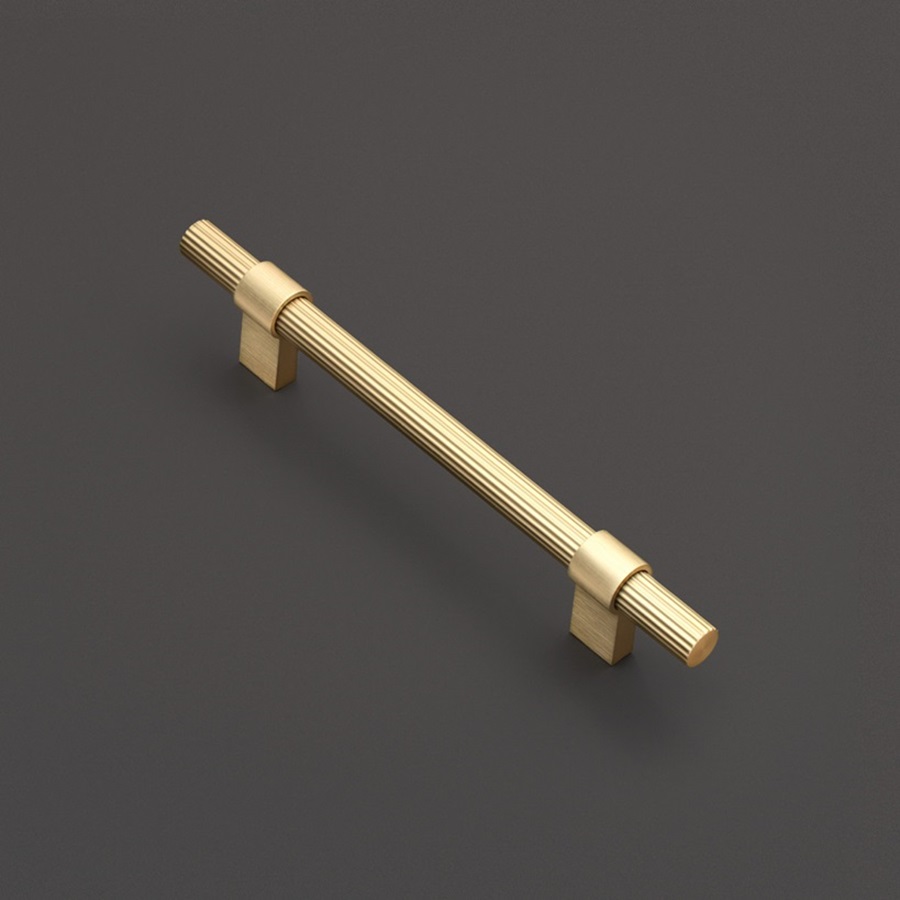 фото Ручка-скоба АСТРЕЯ, 128 мм, золото браш
