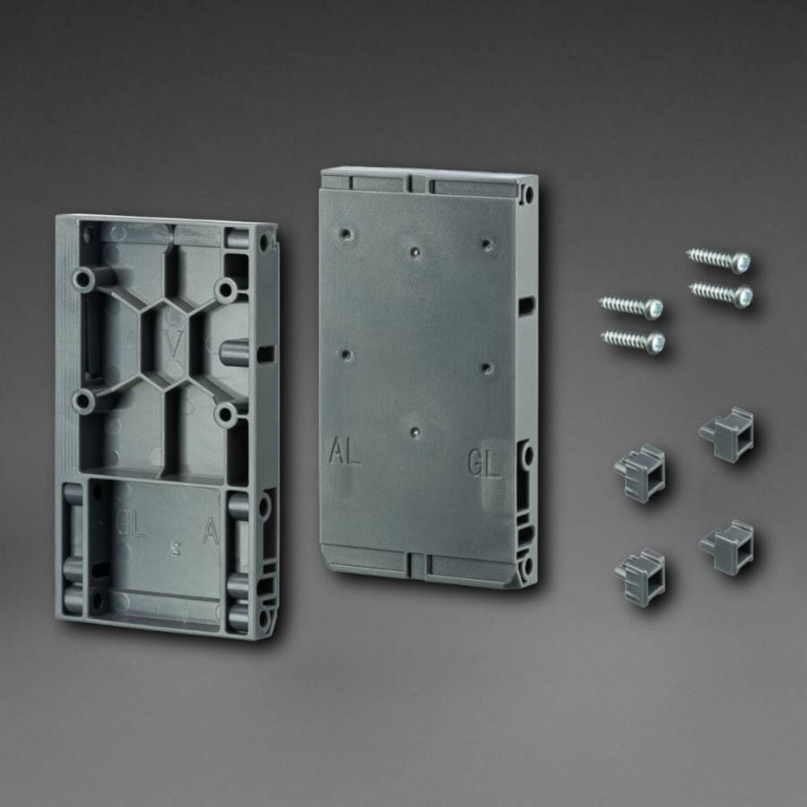 фото Держатели лицевой панели для внутреннего ящика пластик Unihopper Magic Box 80мм графит