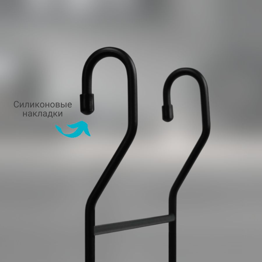 фото Полка одинарная CWJ202F-3 ALBA 220х143х258мм Черный матовый