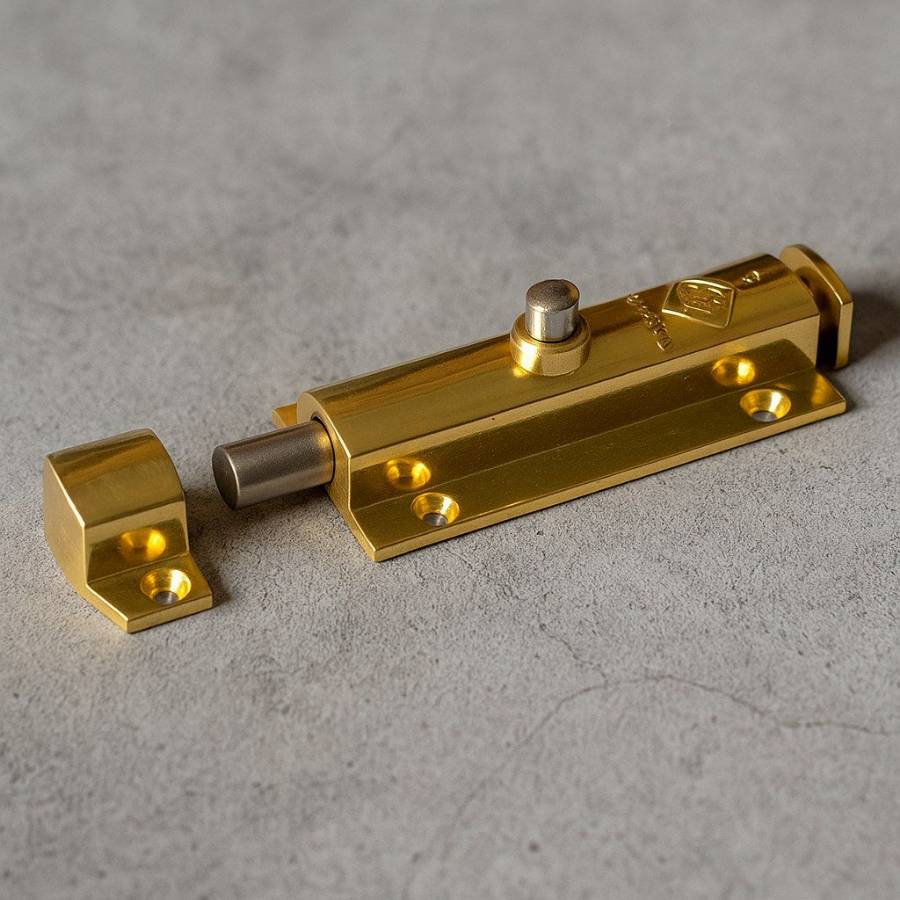 фото Защелка автомат большая, Золото (808А)