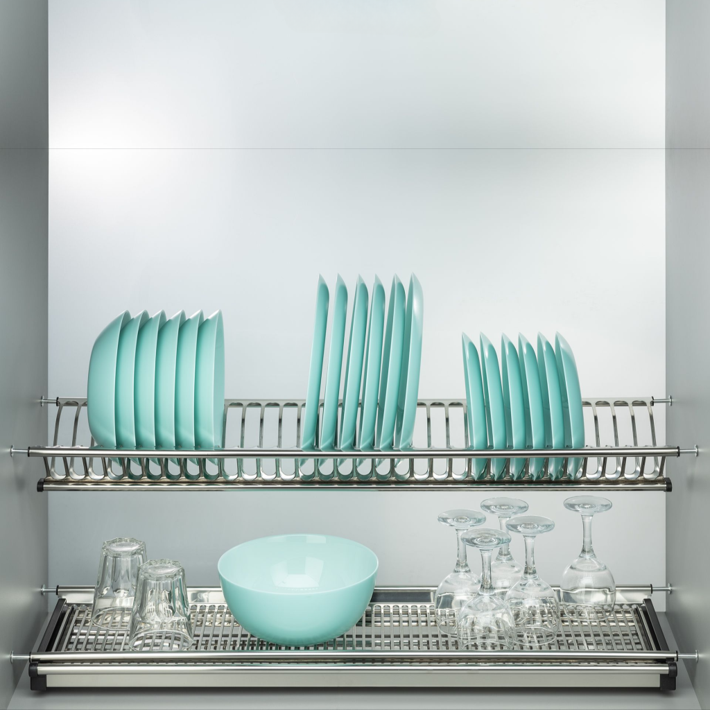 фото Посудосушитель из нержавеющей стали в шкаф 900 мм