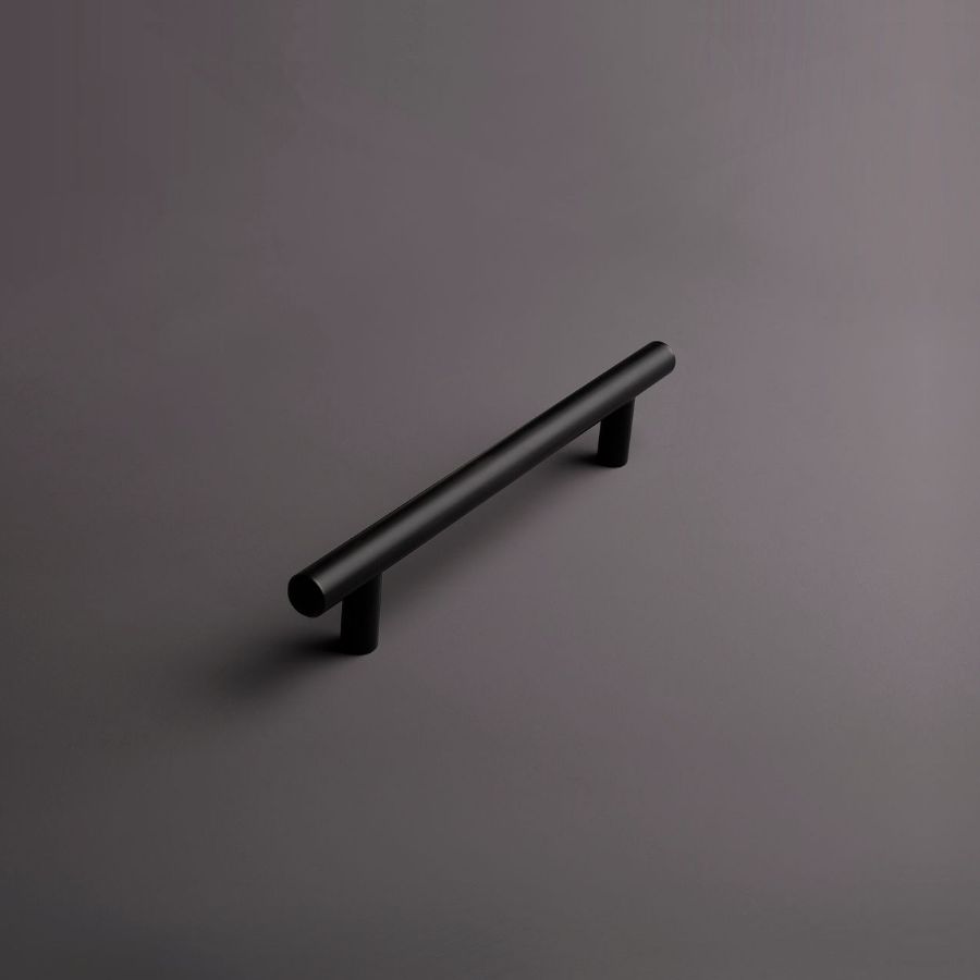 фото Ручка-рейлинг D=12 128/178, черный матовый