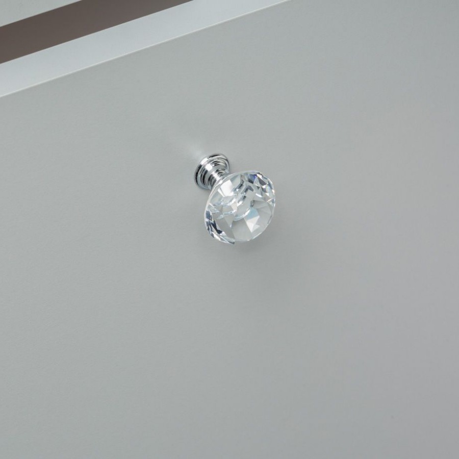 фото Ручка-кнопка КЛИО, хром глянцевый