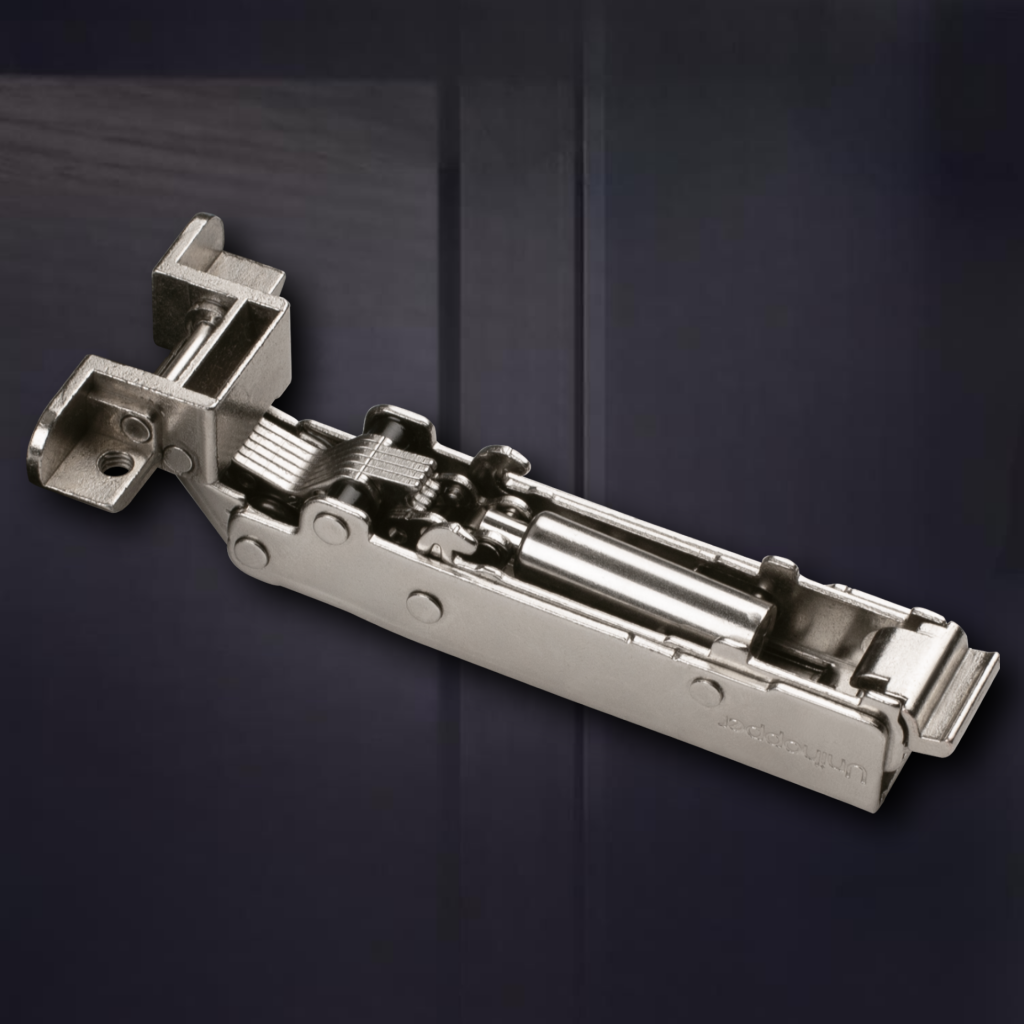 фото Петля накладная для алюминиевого профиля UNIHOPPER, 45мм, с декоративной накладкой