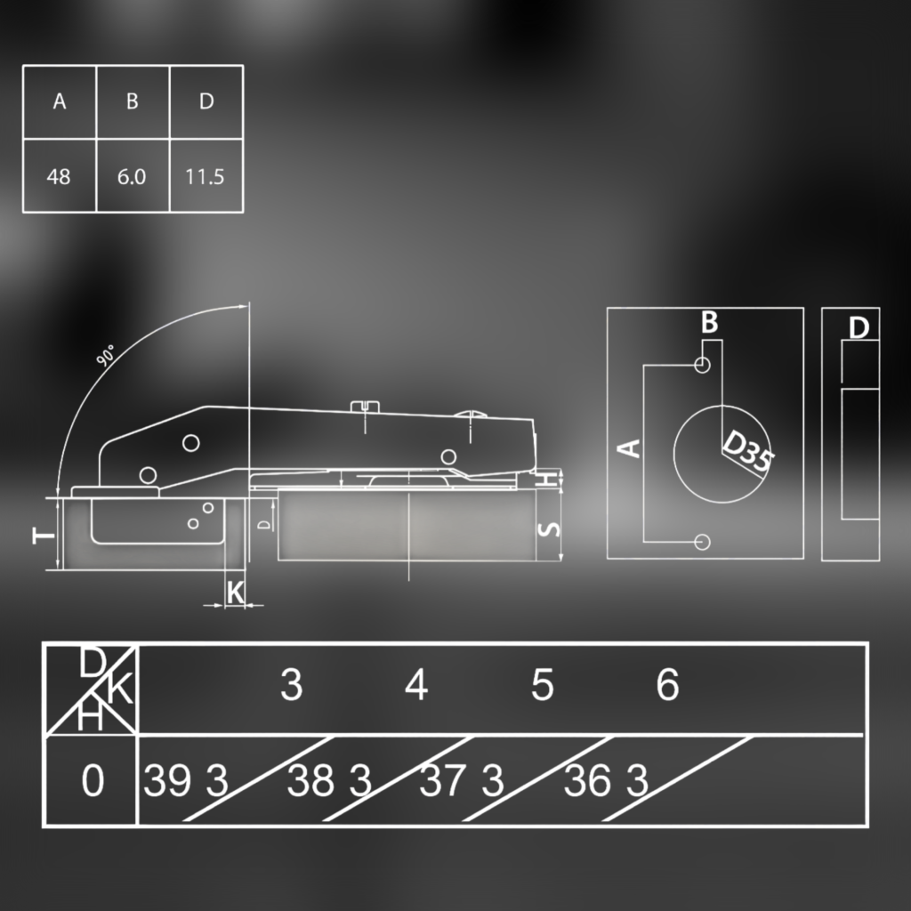 фото Петля угловая 90° MF Prima All-2-Way 3D, Clip-on, доводчиком, мягкий ход, черный никель