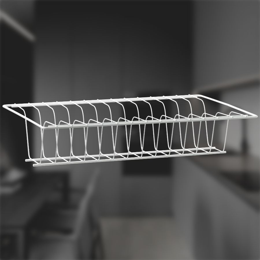 фото Посудосушитель белый в шкаф 400 мм