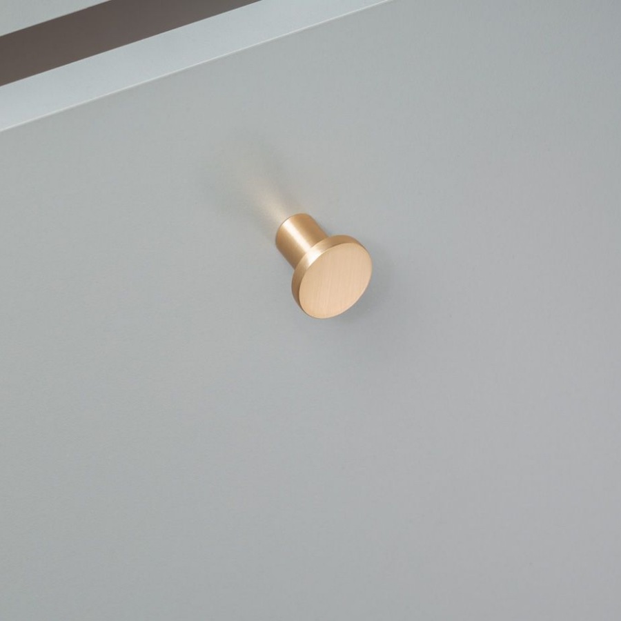 фото Ручка-кнопка ТЕЙЯ, золото браш