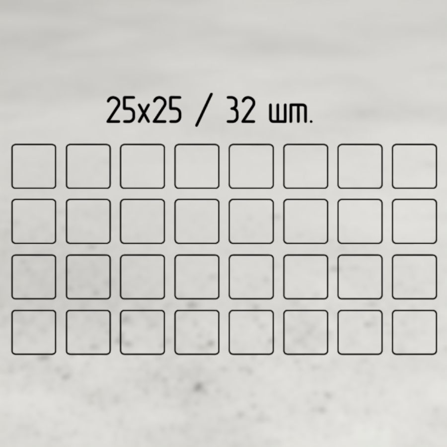 фото Подпятник войлочный 2,5х2,5 см (32 шт на листе) самоклеящийся, цвет коричневый, Турция