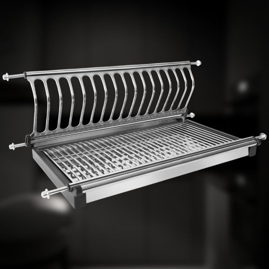 фото Посудосушитель одноуровневый из нержавеющей стали в шкаф 500 мм