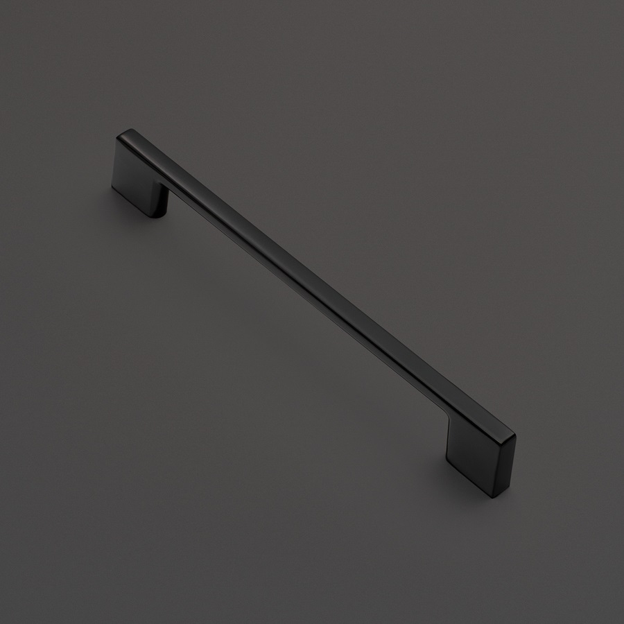 фото Ручка-скоба СИРИУС, 160 мм, черный матовый