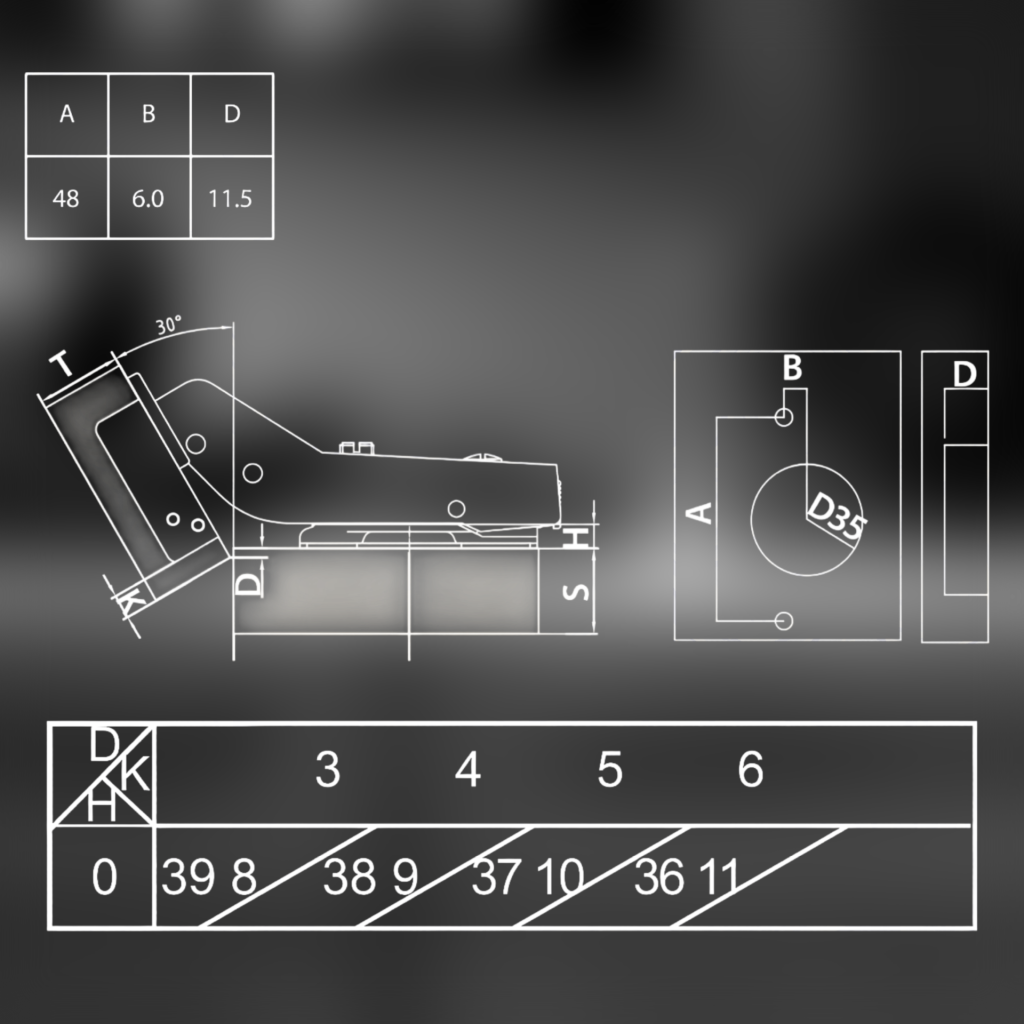 фото Петля угловая 30° MF Prima All-2-Way 3D, Clip-on, доводчиком, мягкий ход, черный никель