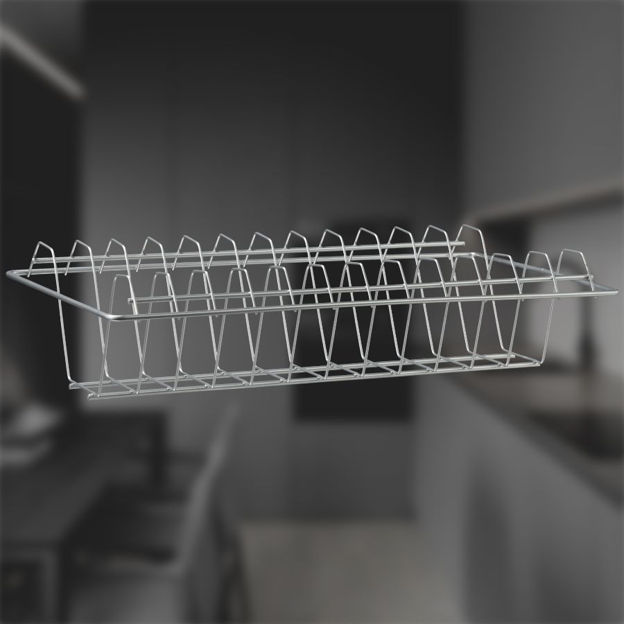 фото Посудосушитель хром в шкаф 400 мм