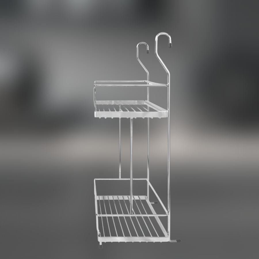 фото Полка двойная CWJ216B-3 ALBA 280x180x410 мм хром