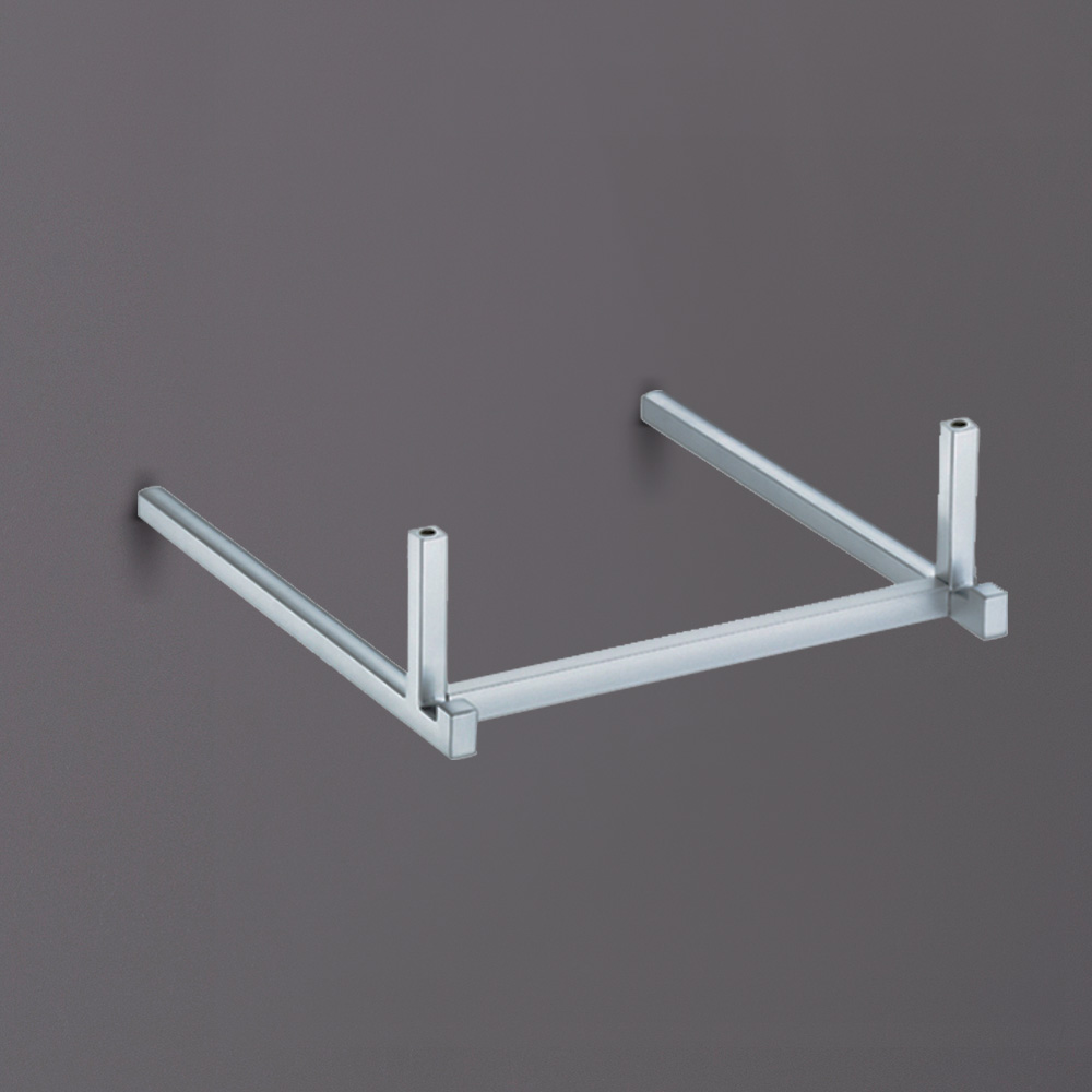 фото Вешалка П-образная для установки под полку, хром
