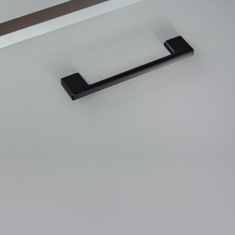 фото Ручка-скоба СИРИУС, 128 мм, черный матовый