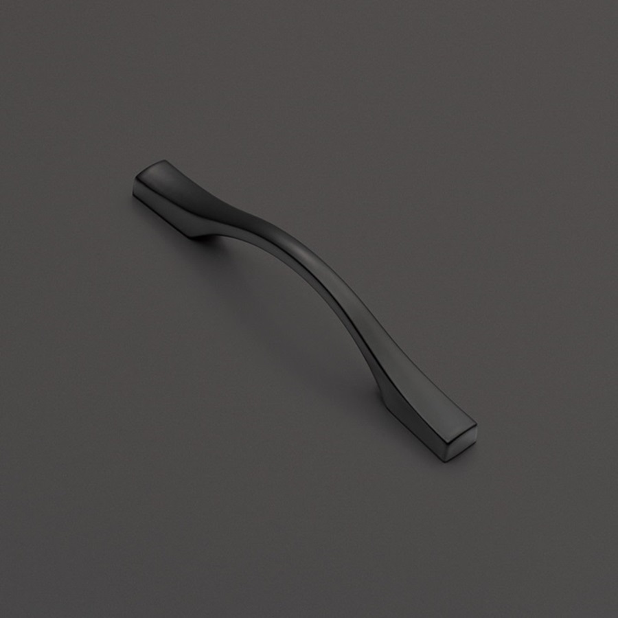 фото Ручка-скоба КАССИО, 96 мм, черный матовый