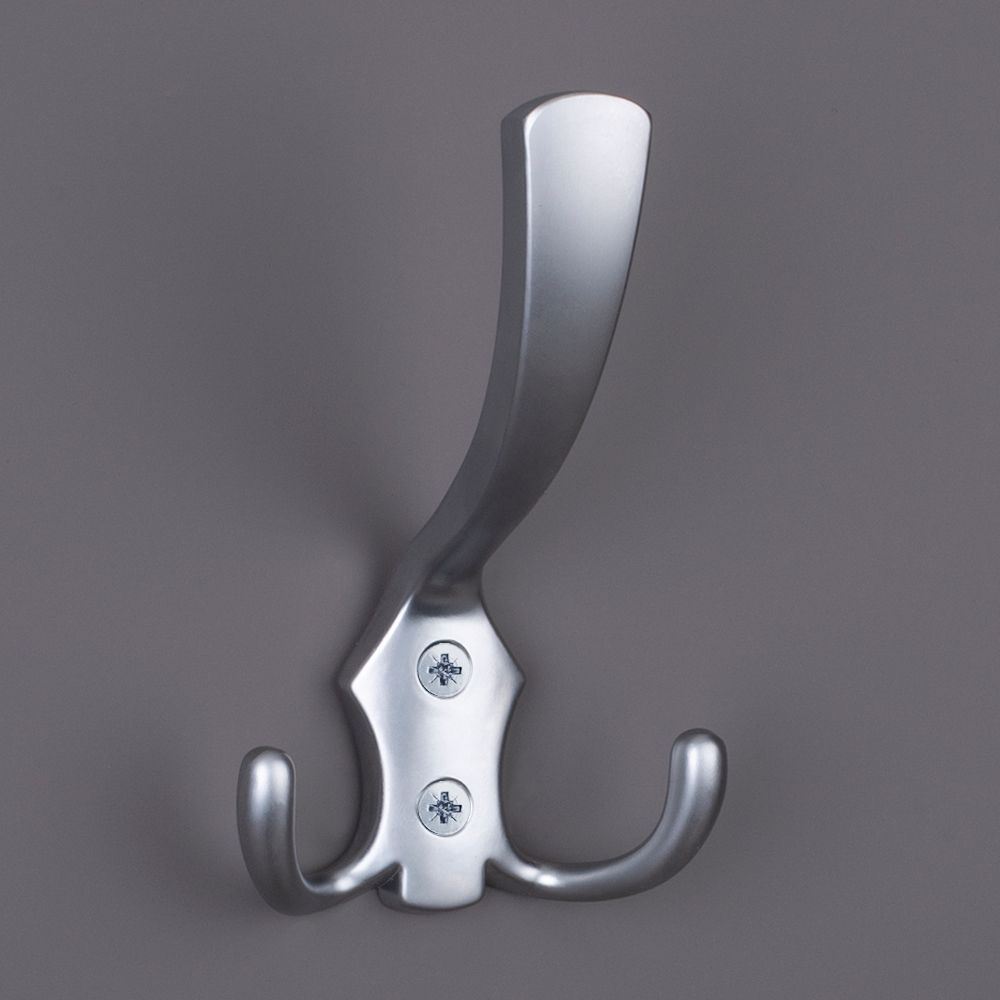 фото Крючок РОМБО трехрожковый, хром матовый