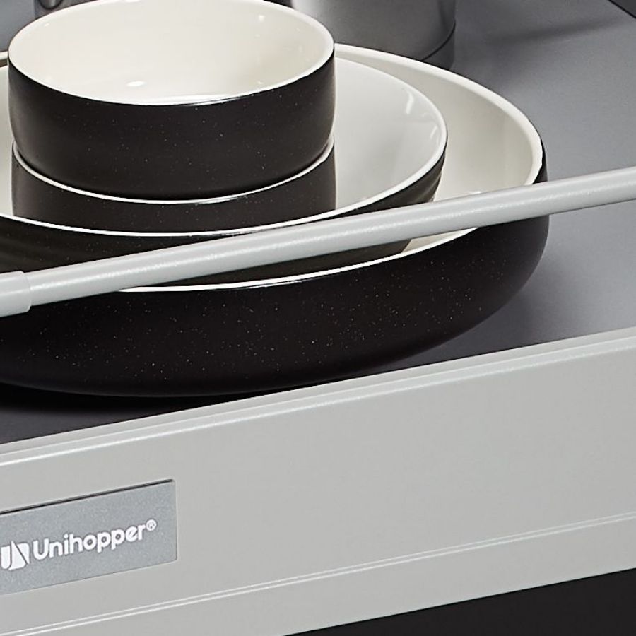 фото Продольный рейлинг 400мм (L+R) серебро для установки на любой высоте