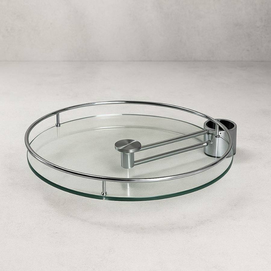 фото Полка стеклянная боковая барная PTJ016-25 ALBA 364x100мм