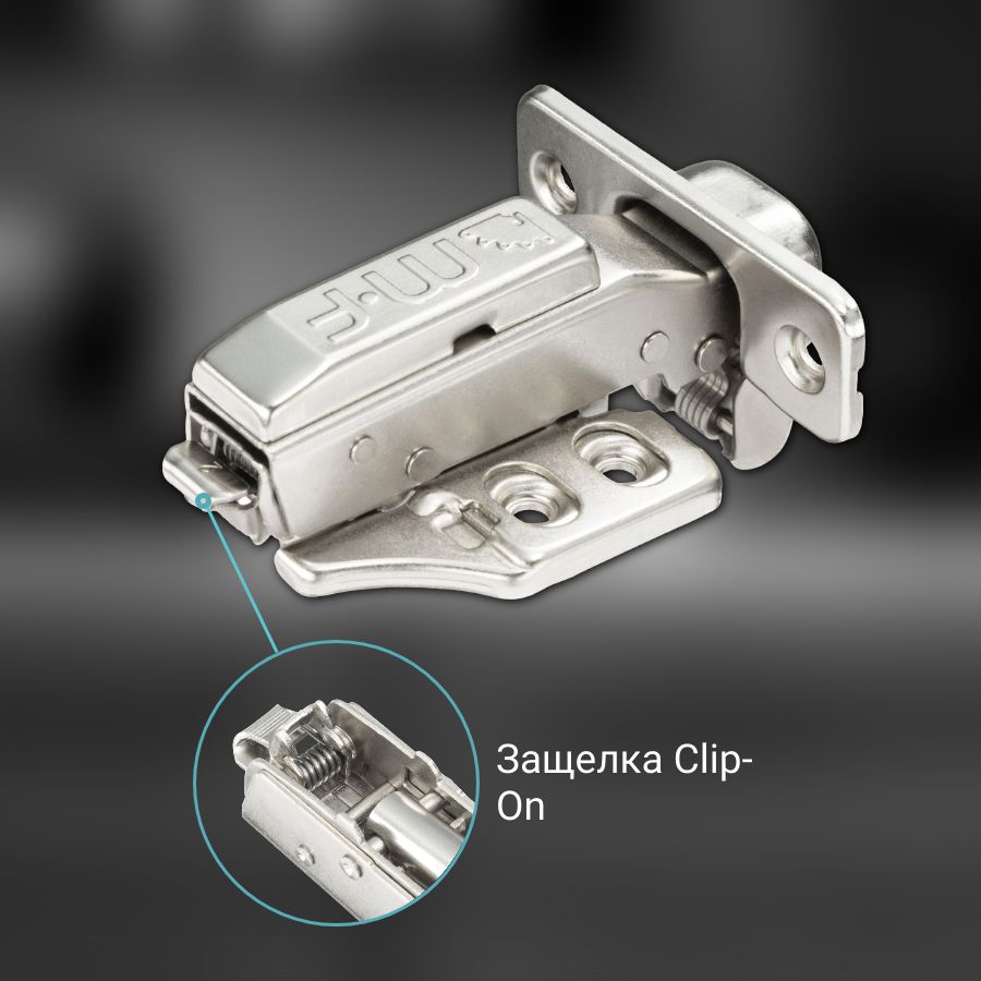 фото Петля накладная MF Прима Топ (Prima Top), с трехмерной регулировкой, 45 мм, быстросъемная, с доводчиком