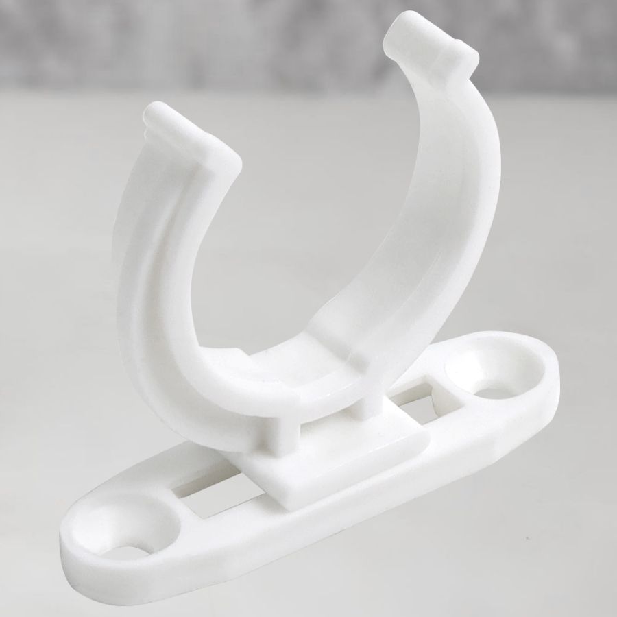 фото Клипса универсальная белая (для кухонной опоры под саморез)