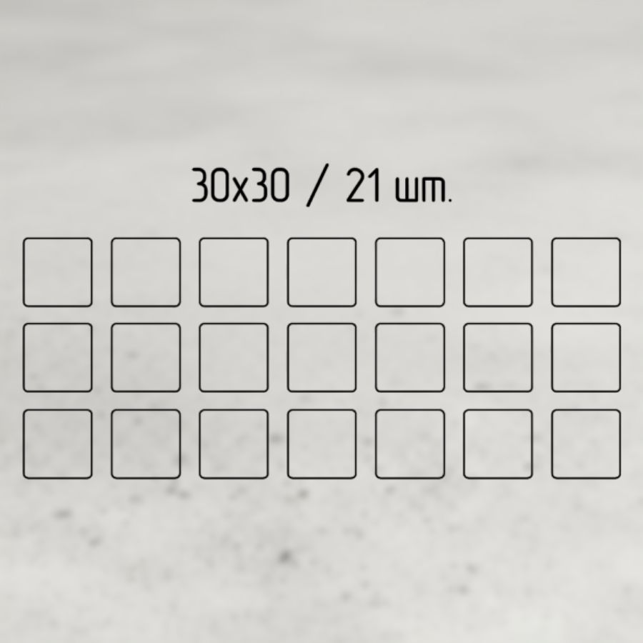 фото Подпятник войлочный 3х3 см (21 шт на листе) WEISS-A3030, цвет коричневый, Турция