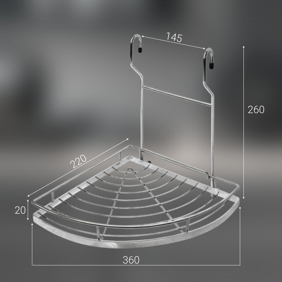 фото Полка угловая К2CWJ201-3 ALBA 220х250х270мм